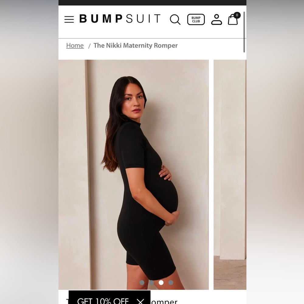 Bumpsuit Black Maternity Romper